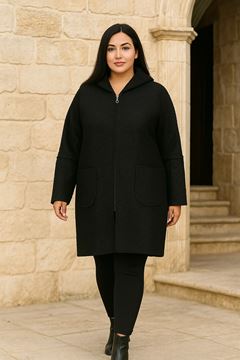 Immagine di CURVY GIRL COAT FINE QUALITY WITH HOOD